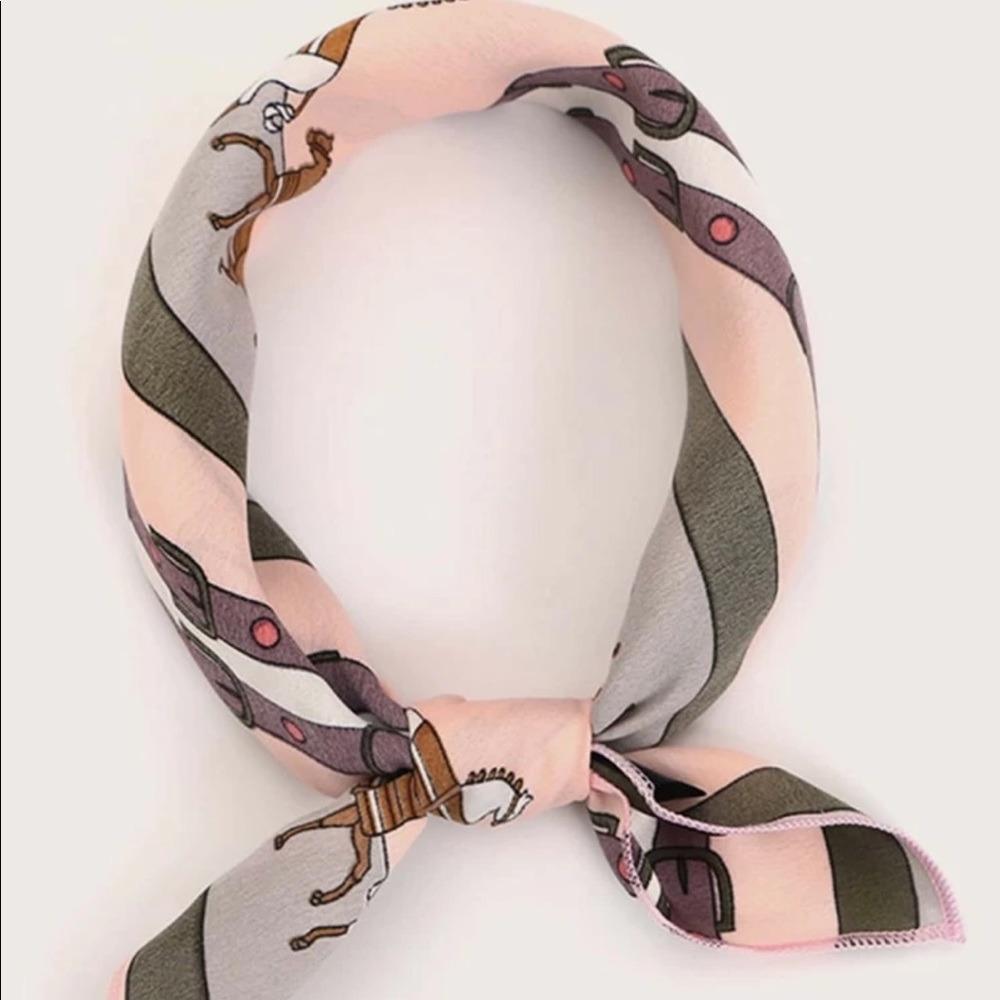 Horse pattern bandana scarf